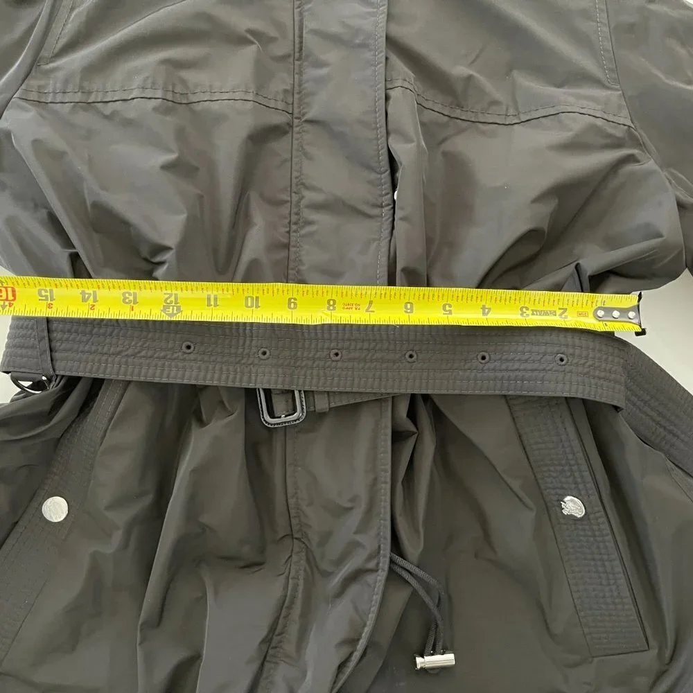 BURBERRY Portobello Women's Parka Hooded Jacket - 10 US Dark Olive - Picture 7 of 16